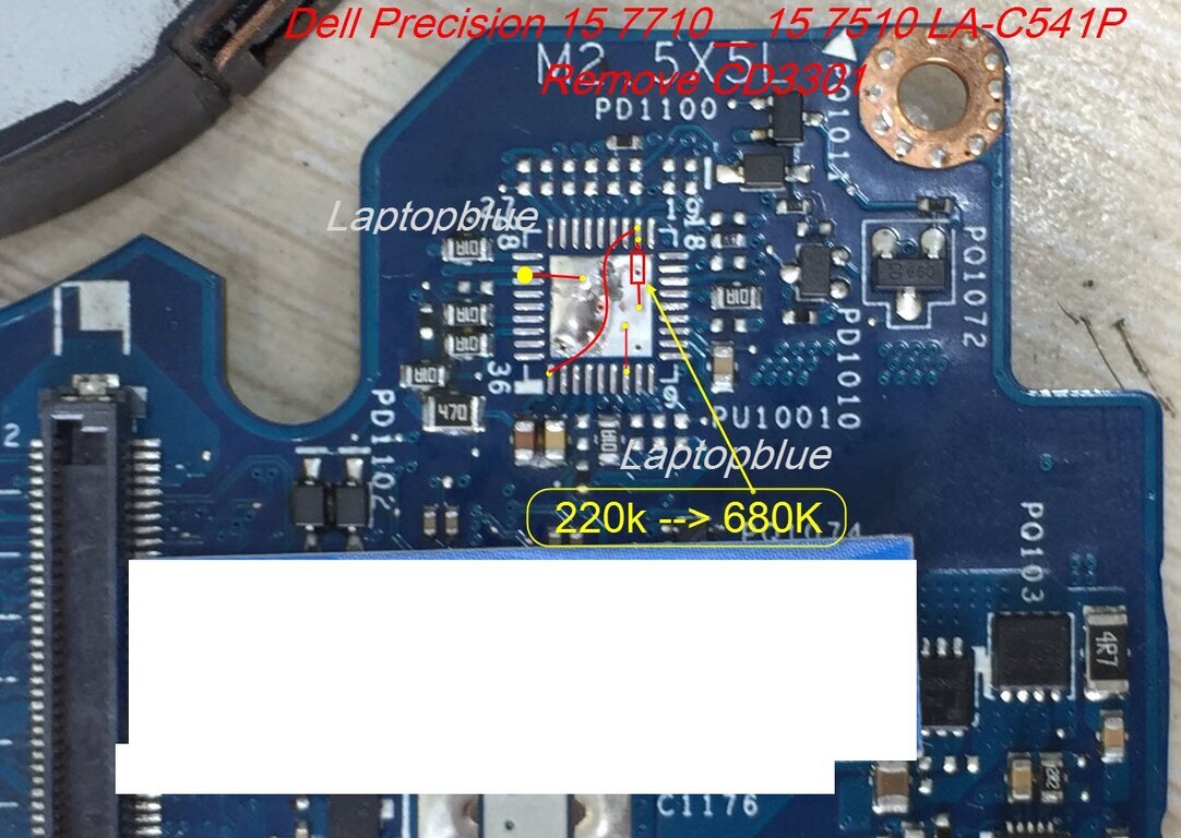 Dell precision 15 7710 7510 LA-C541P CD3301 bypass.jpg